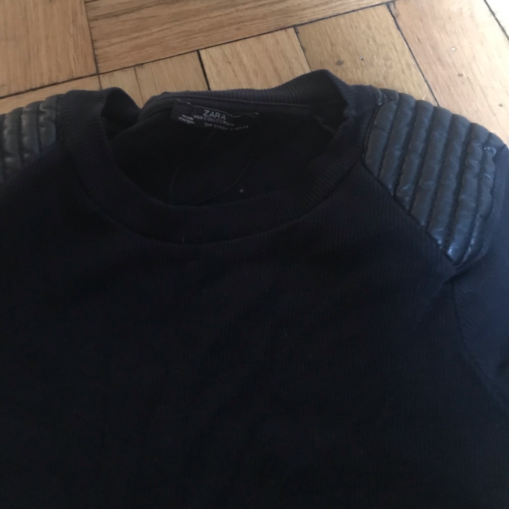 Black long sleeve top
